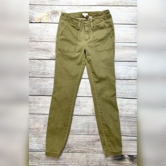 J.Crew Factory Green Stretch Skinny Jeans Size 24 - Picture 7 of 8